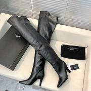 YSL Saint Laurrent Over Knee High Boots Black 02 - 5