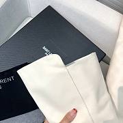 YSL Saint Laurrent Over Knee High Boots White 02 - 4