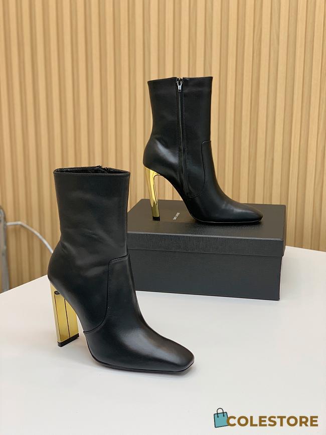 Saint Laurrent Ankle Boots Women Leather Black - 1