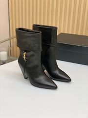 Saint Laurent Women's Leather Upper Pointed Toe Black - 1