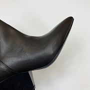 Saint Laurent Women's Leather Upper Pointed Toe Black - 6