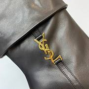 Saint Laurent Women's Leather Upper Pointed Toe Black - 3