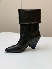 Saint Laurent Women's Leather Upper Pointed Toe Black - 2
