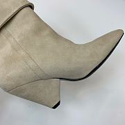 Saint Laurent Women's Suede Upper Pointed Toe White - 6