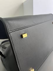 The Row Margaux Leather Black 38 cm - 4