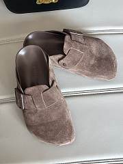 Balenciaga Sunday Suede Mule Brown  - 6