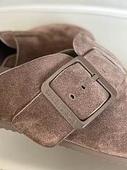Balenciaga Sunday Suede Mule Brown  - 5