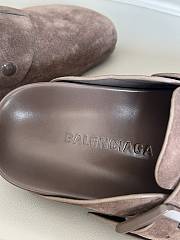 Balenciaga Sunday Suede Mule Brown  - 3