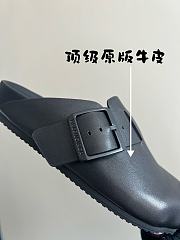 Balenciaga Sunday Leather Mule Black  - 6