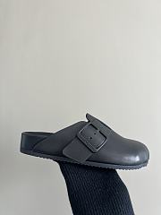Balenciaga Sunday Leather Mule Black  - 4