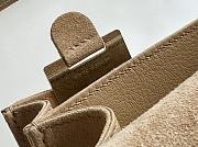 Hermes Shoulder Bag Dobls Suede Gold Hardware Beige 19 x 15 x 4 cm - 2