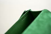 Hermes Shoulder Bag Dobls Suede Gold Hardware Green 19 x 15 x 4 cm - 5