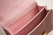 Hermes Shoulder Bag Dobls Suede Gold Hardware Pink 19 x 15 x 4 cm - 4