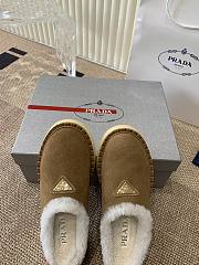 Prada Mule Fur Dark Brown  - 2