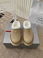 Prada Mule Fur Brown/ Beige - 1