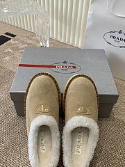 Prada Mule Fur Brown/ Beige - 6