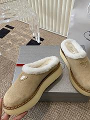 Prada Mule Fur Brown/ Beige - 3