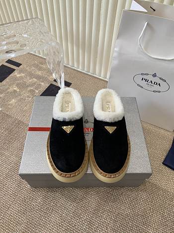 Prada Mule Fur Black 