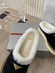 Prada Mule Fur Black  - 3
