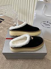 Prada Mule Fur Black  - 2