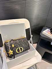 Dior Small Dior Caro Bag Black Quilted 25 x 16 cm - 1