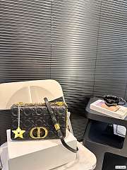 Dior Small Dior Caro Bag Black Quilted 25 x 16 cm - 4
