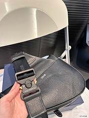 Dior Sac Saddle Dior and Peter Doig Cuir de veau grainé Noir - Homme 25 x 19 cm - 2