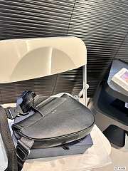 Dior Sac Saddle Dior and Peter Doig Cuir de veau grainé Noir - Homme 25 x 19 cm - 4