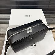 Hermes Montblanc Black Leather Crossbody Bag 24 x 16 cm - 2