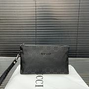 Gucci GG Embossed Pouch 'Black' 24 cm - 1