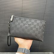 Gucci GG Embossed Pouch 'Black' 24 cm - 6