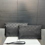 Gucci GG Embossed Pouch 'Black' 24 cm - 4