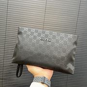 Gucci GG Embossed Pouch 'Black' 28 x 18 cm  - 1