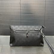 Gucci GG Embossed Pouch 'Black' 28 x 18 cm  - 6