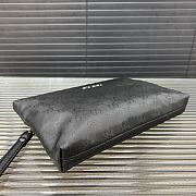 Gucci GG Embossed Pouch 'Black' 28 x 18 cm  - 4