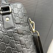 Gucci GG Leather Highcase Briefcase Black 28 x 25 cm - 6