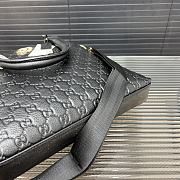 Gucci GG Leather Highcase Briefcase Black 28 x 25 cm - 3