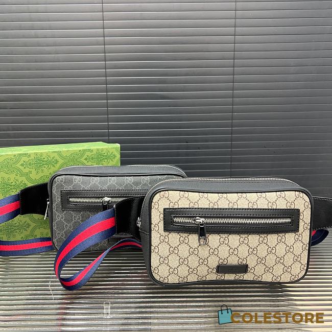 Clutch Gucci Brown GG Supreme Beige 24 x 15 cm  - 1