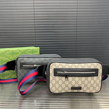Clutch Gucci Brown GG Supreme Beige 24 x 15 cm 