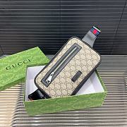 Clutch Gucci Brown GG Supreme Beige 24 x 15 cm  - 2