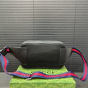 Clutch Gucci Brown GG Supreme Black 24 x 15 cm  - 6