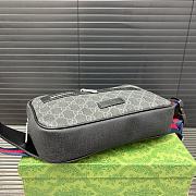 Clutch Gucci Brown GG Supreme Black 24 x 15 cm  - 5