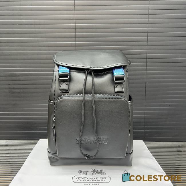 Coach Leauge Flap Backpack Black 40 x 28 cm - 1