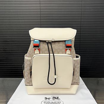 Coach League Flap Logo Beige 40 x 28 cm 