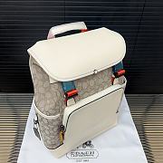Coach League Flap Logo Beige 40 x 28 cm  - 5