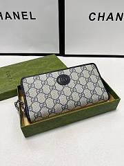 Gucci Leather Zip Around Wallet 19 x 10 cm - 5