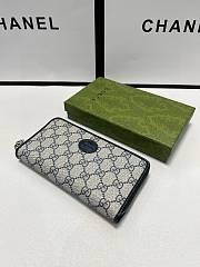 Gucci Leather Zip Around Wallet 19 x 10 cm - 4