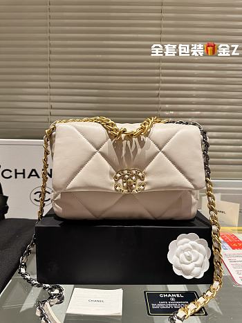Chanel 19 Bag White 26 cm