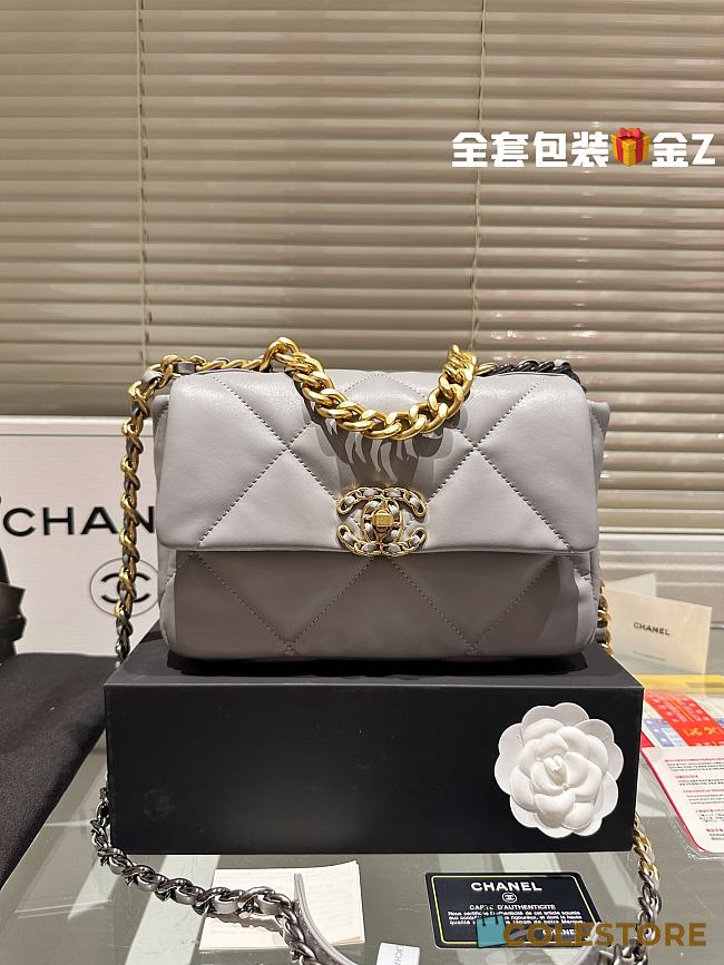 Chanel 19 Bag Grey 26 cm  - 1