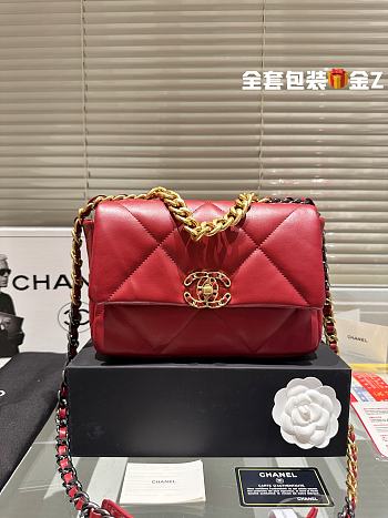 Chanel 19 Bag Red 26 cm